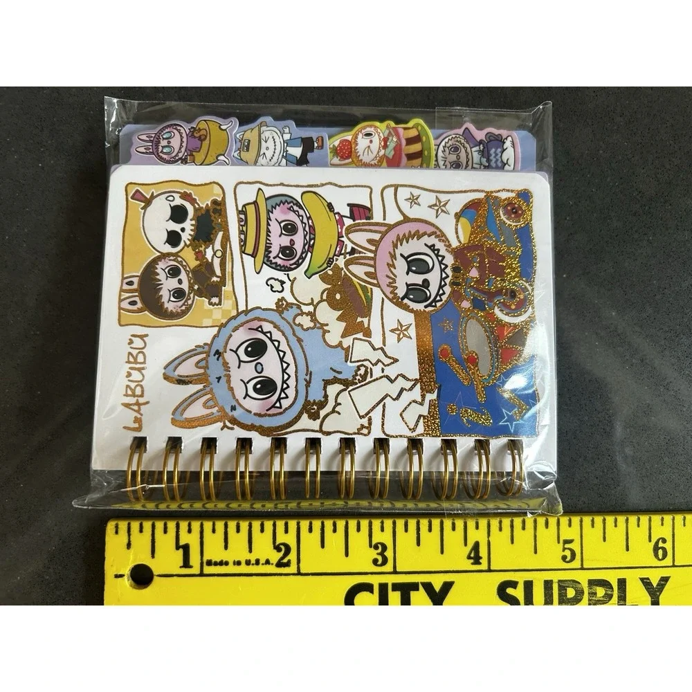 NEW Labubu‎ Tabbed Spiral Bound Mini Notebook